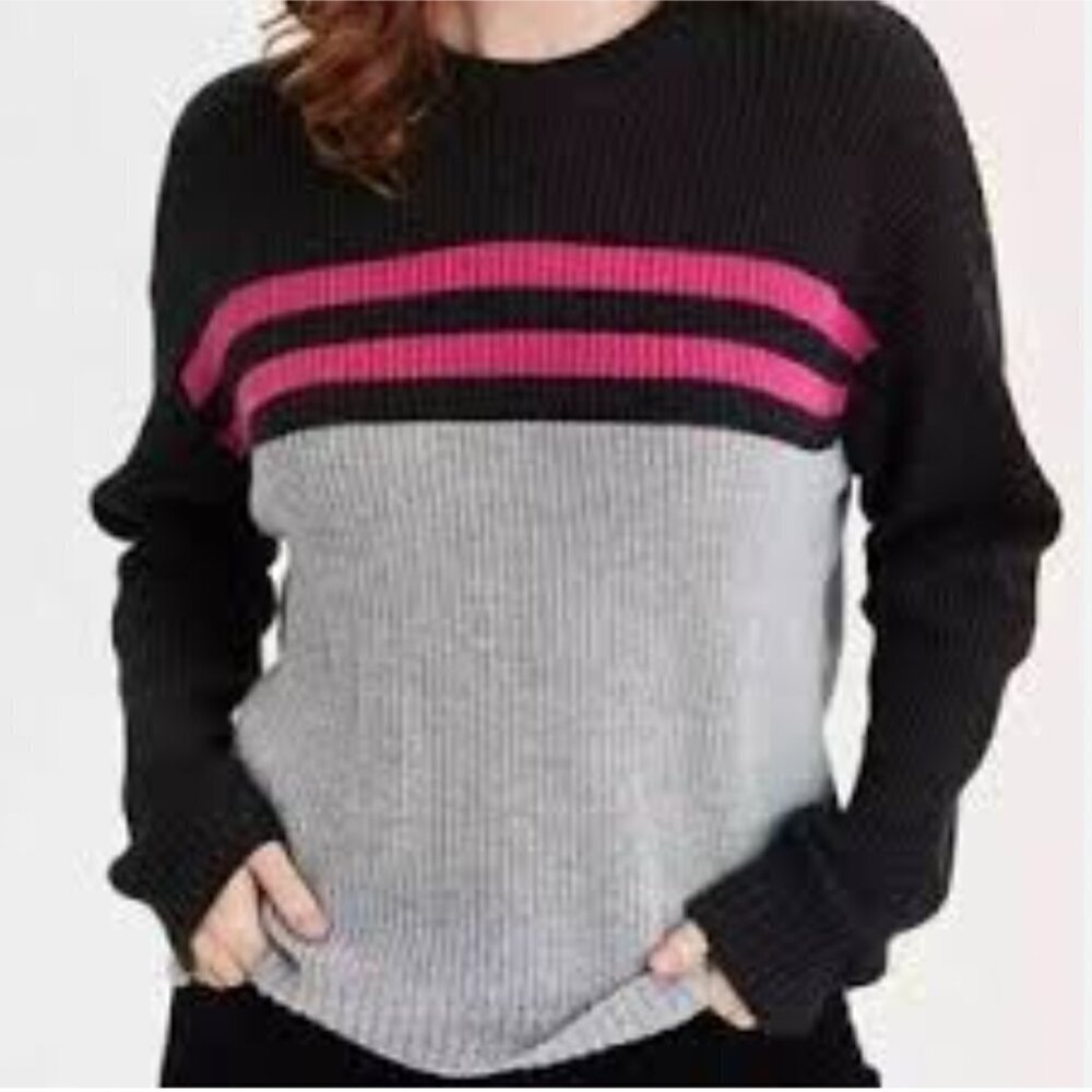 NWT American Eagle colorblock striped knit sweater